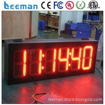 high brightness led time and temperature display led countdown indicator led time and temperature signs